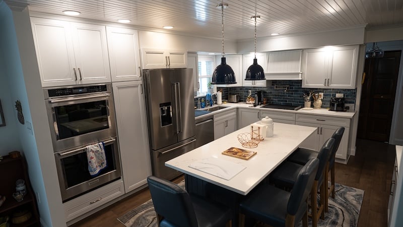 Completed kitchen remodeling project.