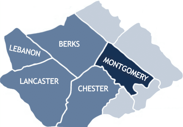 Montgomery County service area map.